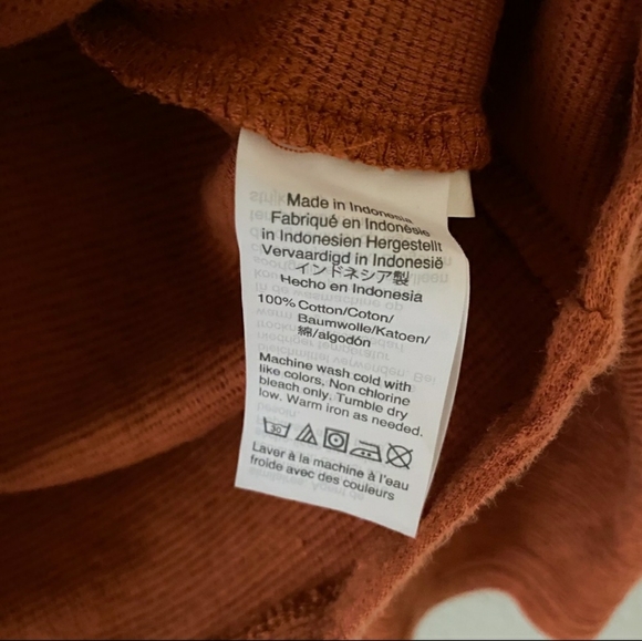 🍁Madewell Texture & Thread Rust Knot Front Tee - Picture 7 of 10